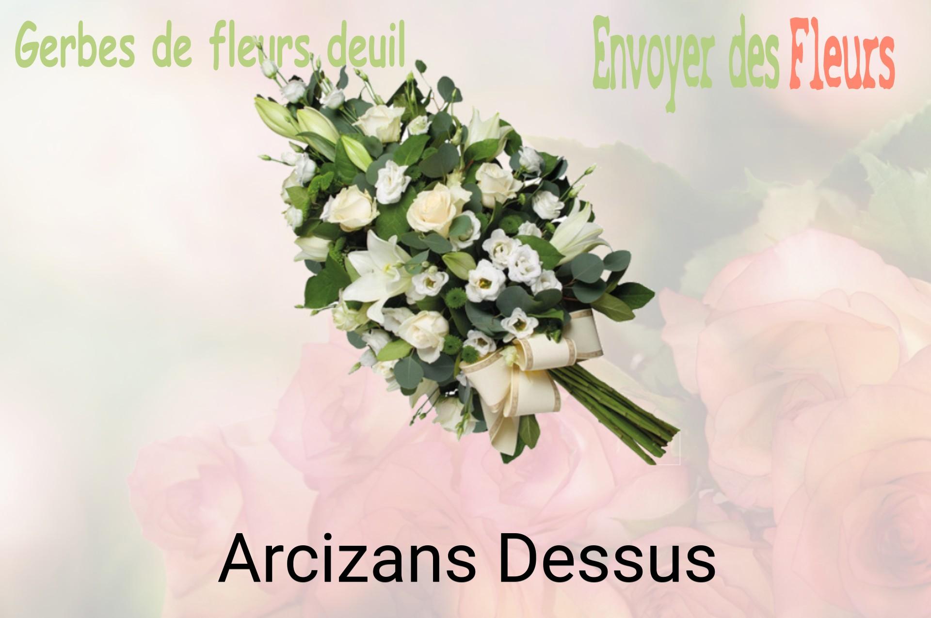 Gerbe de fleurs de deuil livrée à Arcizans-Dessus